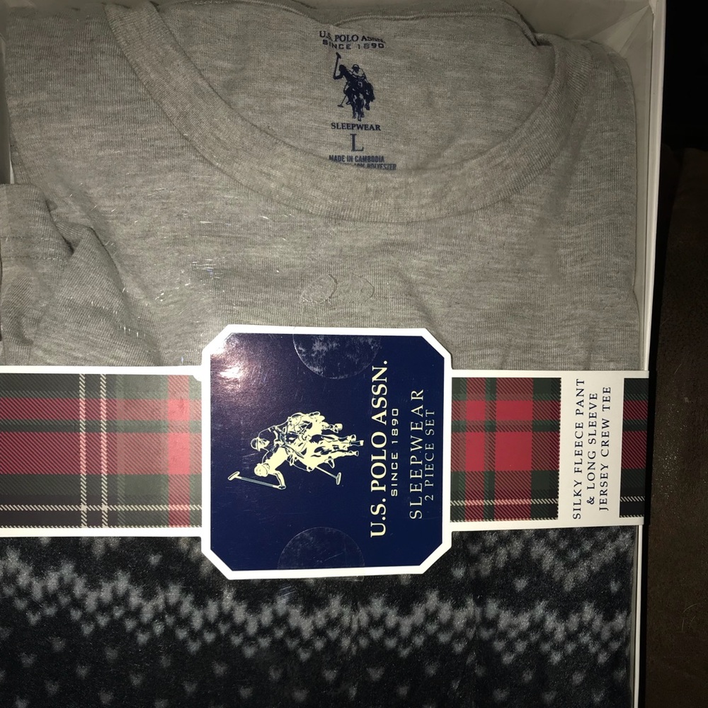 NWT US Polo fleece pajama set - Picture 1 of 4